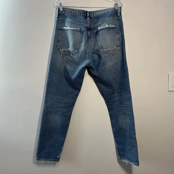 Agolde Jamie High Rise Classic Isolation Distressed Jeans‎ Size 28 - Image 5