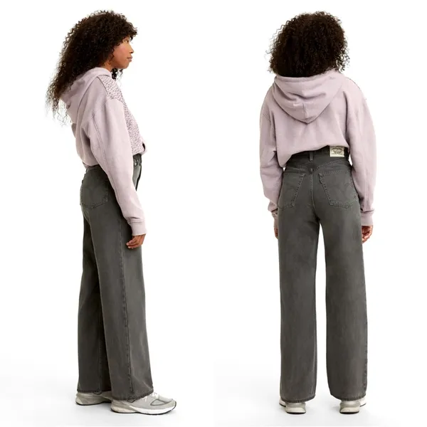 Levi’s • WellThread® High Loose Women's Jeans baggy wide leg Silver Bloom grey - Image 12