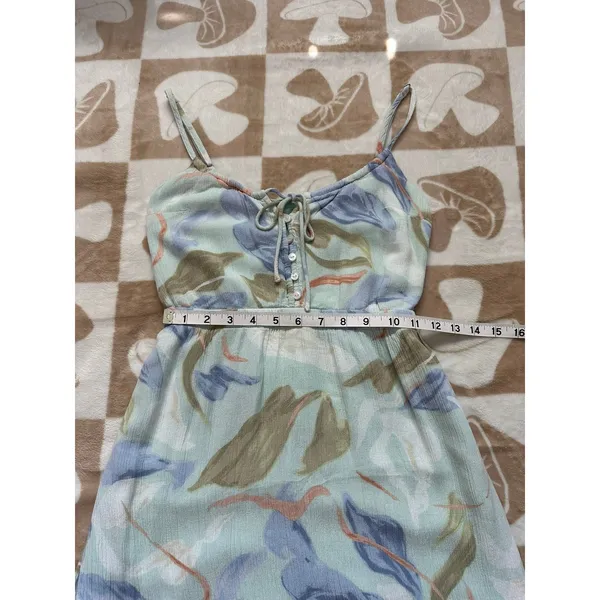 Abercrombie & Fitch Floral Midi‎ Dress Button Front Casual Summer XXS Petite - Image 9
