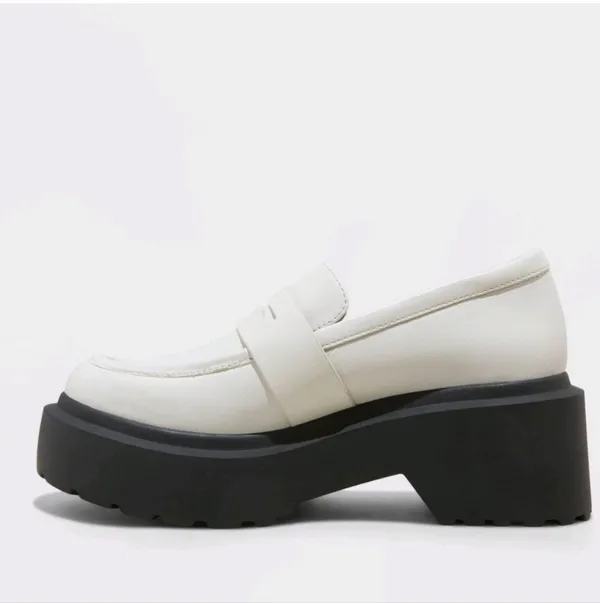 NWT! Wild Fable Women’s Slip-On Loafer Platform Leather Memory Foam Insole Sz 6 - Image 2