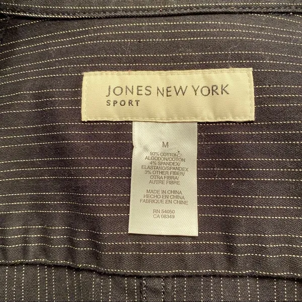Jones New York|| Black /white striped jacket - Image 5