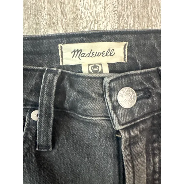 Madewell Curvy Perfect Vintage Jean High‎ Rise Tapered Black Lunar Wash Size 26 - Image 3