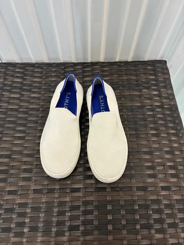 Rothy’s white knit slip on sneakers women’s size 6 ￼￼ - Image 4