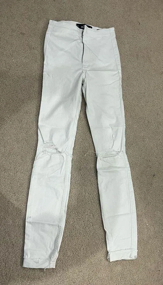 American Eagle White  jeans long - Image 4