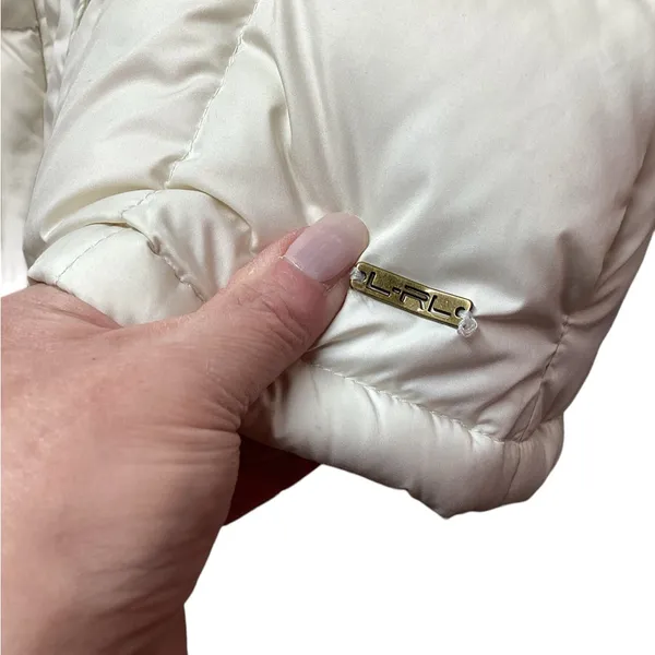 Lauren Ralph Lauren down puffer jacket Off white. Size Large - Image 7