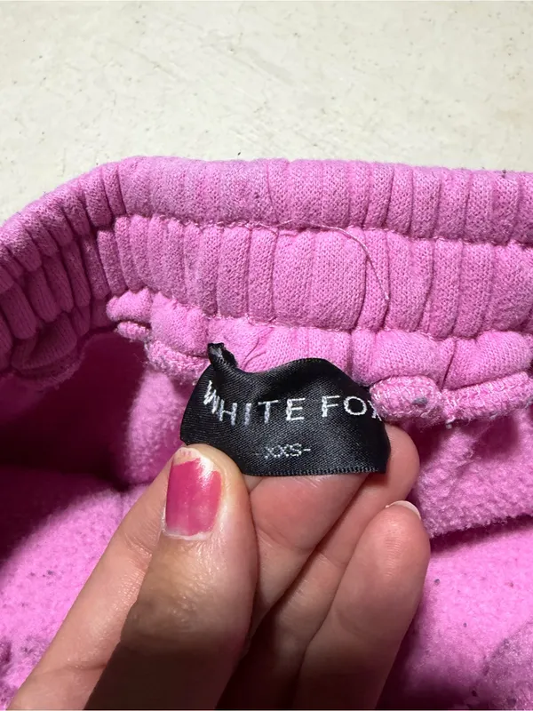White fox boutique Pink Fleece Joggers vol 3 XXS - Image 11