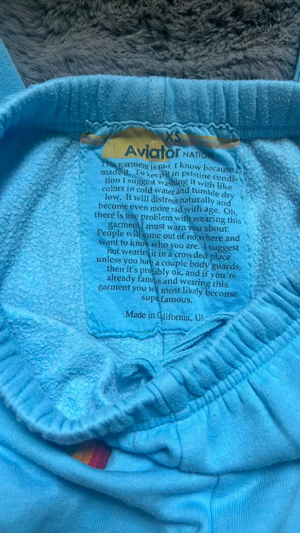 Aviator Nation Sweatpants Blue - Image 4
