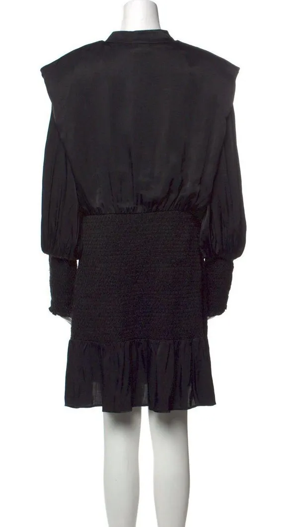 Farm Rio Black Heart Neckline Mini Dress - Image 7