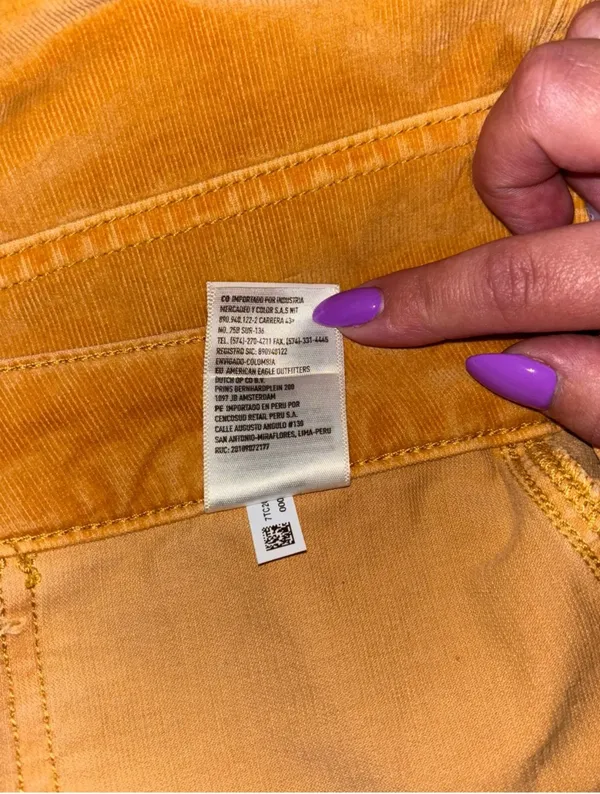 American Eagle Mustard Corduroy Skirt - Image 9