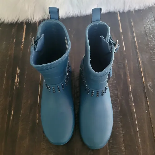 Hunter Refined Rockpool Stud Biker Boots Women's Size 5 - Image 3
