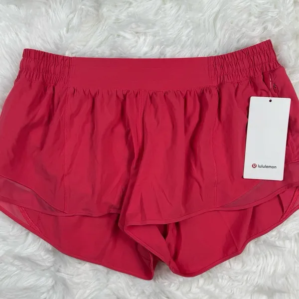 Lululemon Hotty Hot Low Rise Lined Shorts 2.5" Glaze Pink Size 14 - Image 4