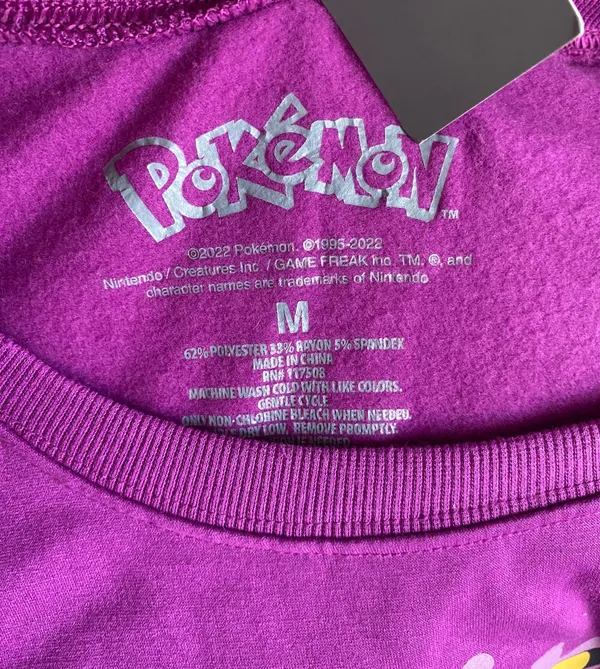 Pokémon NWT--PURPLE SWEATSHIRT-SIZE MEDIUM “ - Image 7