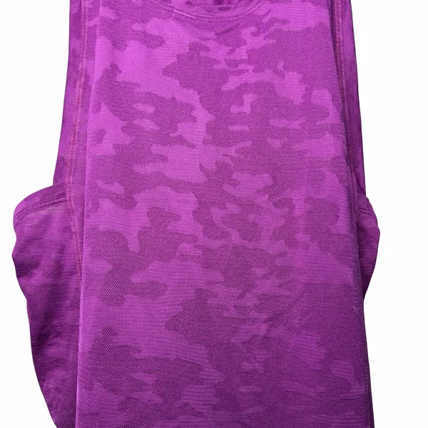 Lululemon Womens Run For Days Tank Top Size 4 Regal Plum Purple Mesh Athleisure - Image 11