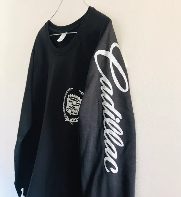Cadillac glitter womans sweat shirt - Image 2