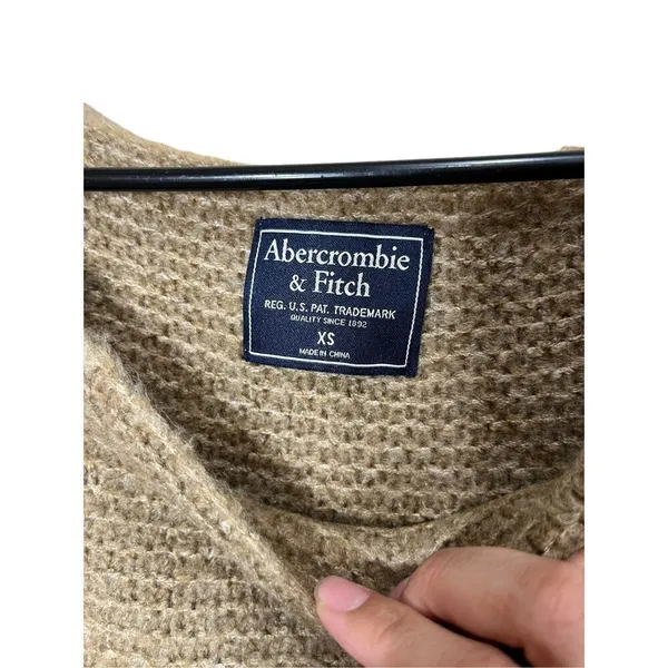 Abercrombie & Fitch Pullover Sweater Tan Cream Size XS‎ - Image 3