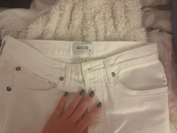 AGOLDE White Jeans - Image 2