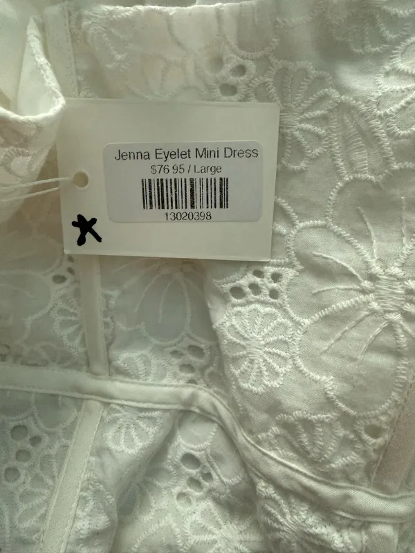 Corset white mini dress Size L - Image 3