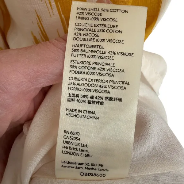 Anthropologie Maeve Cassandra Pintuck Flutter Sleeve Maxi Dress Yellow Size‎ XS - Image 15