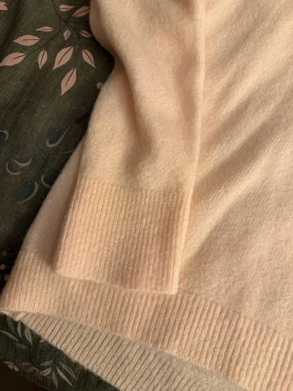LOFT Soft Peach Crewneck Sweater - Image 5