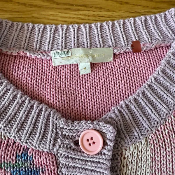 LoveShackFancy Bedford Cropped Cardigan Size Medium - Image 7
