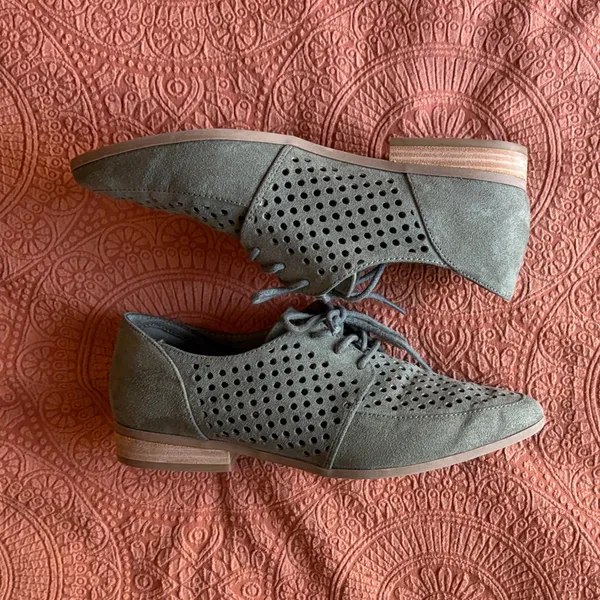 Dr.Scholls Equalchop Olive Green Oxfords Size 7.5 - Image 2