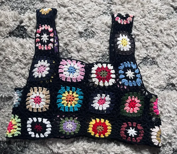 Crochet cropped tank Multiple - Image 2