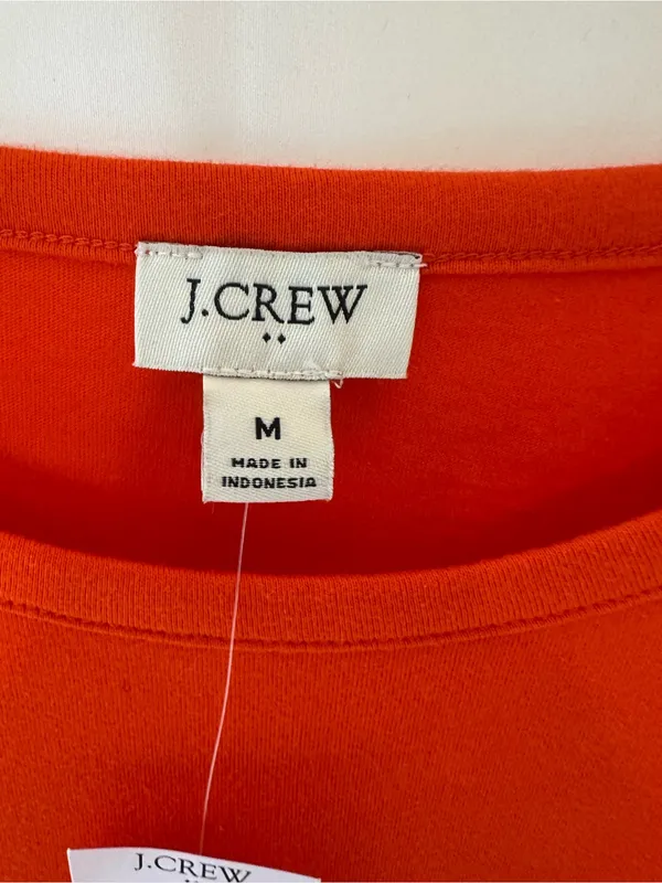 J. Crew Orange Eyelet Ruffle Tank Top - Image 6
