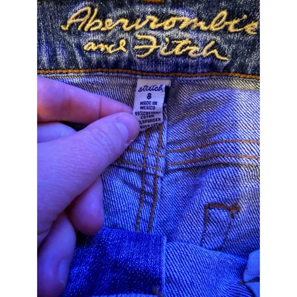 Abercrombie & Fitch Y2K Low Rise Bootcut Jeans Womens 8 Blue‎ Stretch Vintage - Image 5