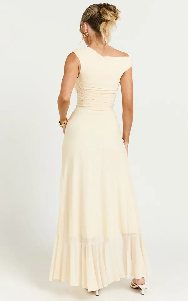New Showpo Judee Midi Dress One Shoulder High Split Dress Size Medium MSRP $99 - Image 5