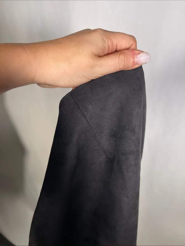 Aritzia Babaton Womens Cantina Suede Black Mini Skirt 2/Xs - Image 6