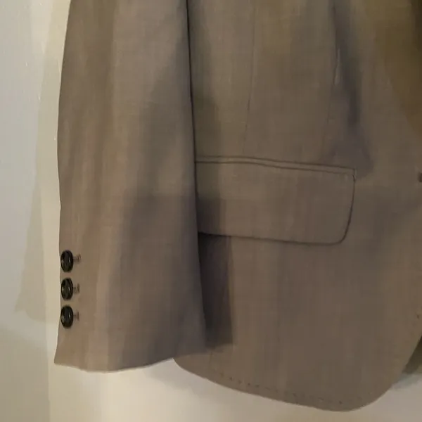 Loft Women's Button Front Blazer Jacket Charcoal Gray Size 6‎ - Image 2
