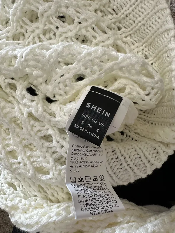 SHEIN Crochet Tie Front Top - Image 3