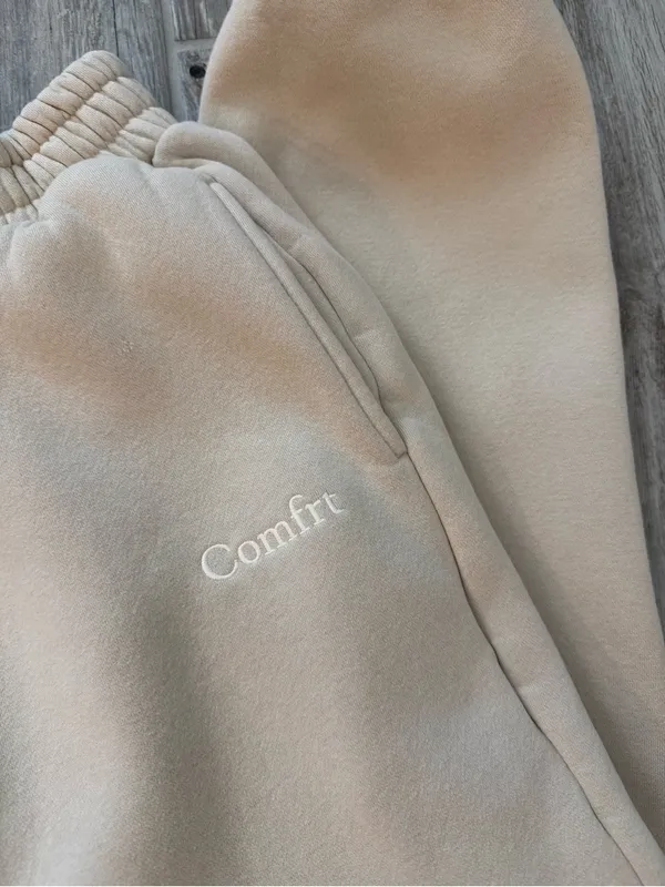 Comfrt Signature Fit Sweatpants In Bone Size Small - Image 3