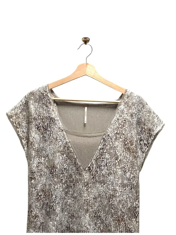 Free People Midnight Dreamer Metallic Sequin Tunic Silver Size XS Glam Wedding - Image 7