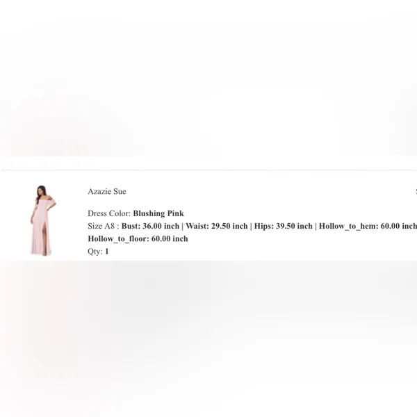Azazie Sue Dress in Blushing Pink (Size A8) - Image 15