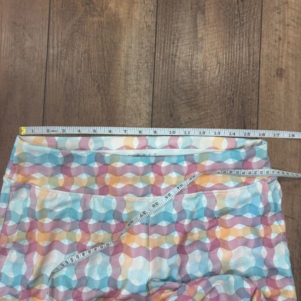 NIKE GOLF Multicolor Swirly Print Pull on Stretch Golf Pants Capri FitDry Large - Image 7