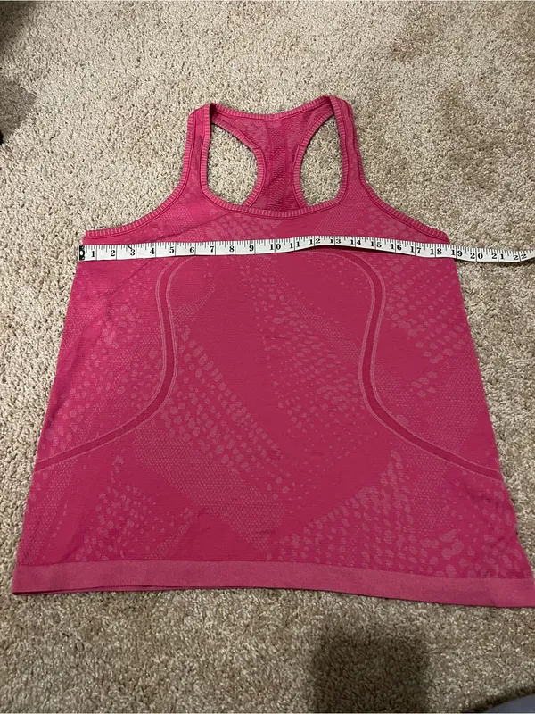 Women's Hot Pink Lululemon Racerback Tank Top - Image 6