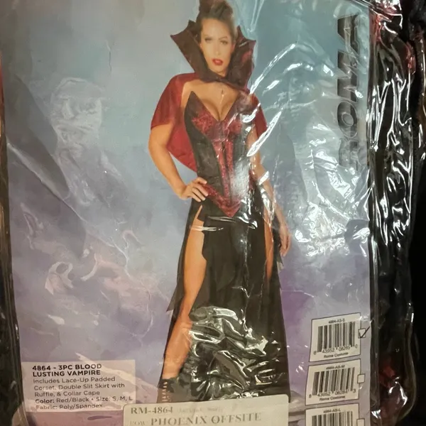 NEW Roma Sexy Blood Lusting Vampire Costume Size Small - Image 5