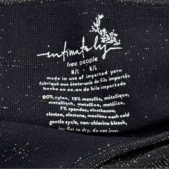 Intimately Free People Gold Sparkle Micro Brami Tank Festival Rave Whimsical M/L - Image 7