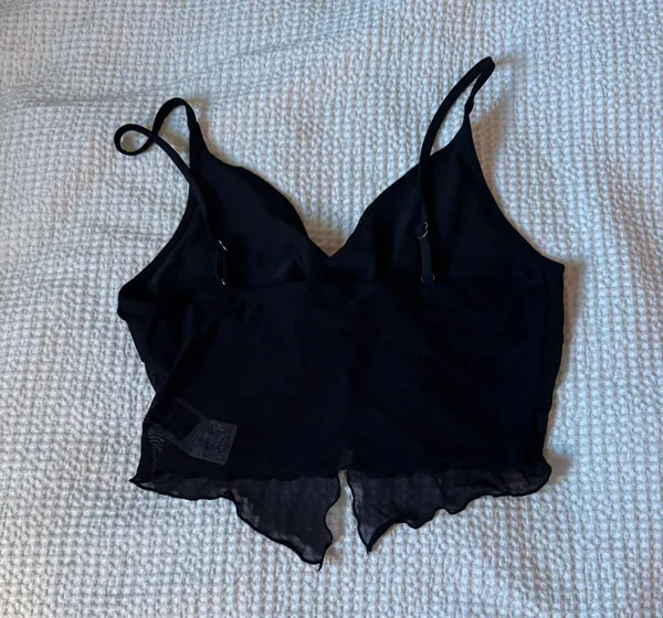 Black Mesh Top - Image 2