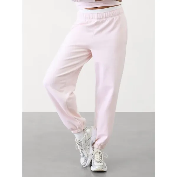 Athleta L Forever Fleece Jogger Shell Pink Large - Image 7
