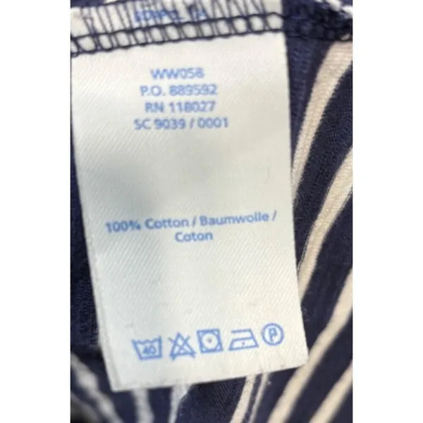 Boden Navy White Striped Sleeveless‎ Cotton Tank Dress Womens 10 - Image 4