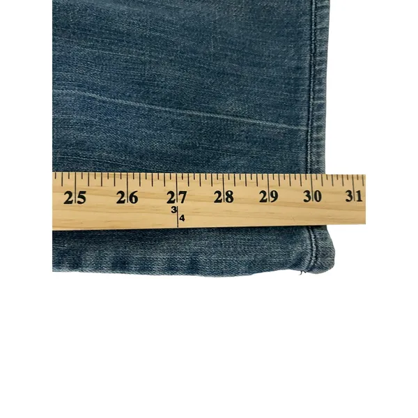 7 For All Mankind Size 28 Light Wash‎ Low Rise Straight Jeans - Image 8