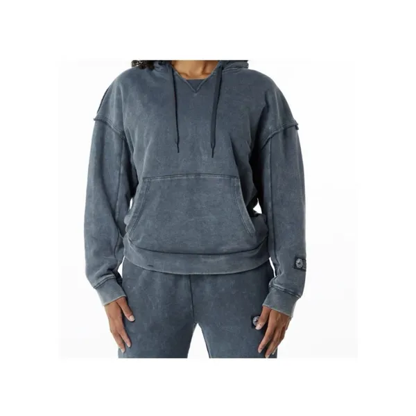 ALPHALETE Women’s Terry Oversized Hoodie - Blue Topaz ,Size Medium - Image 2