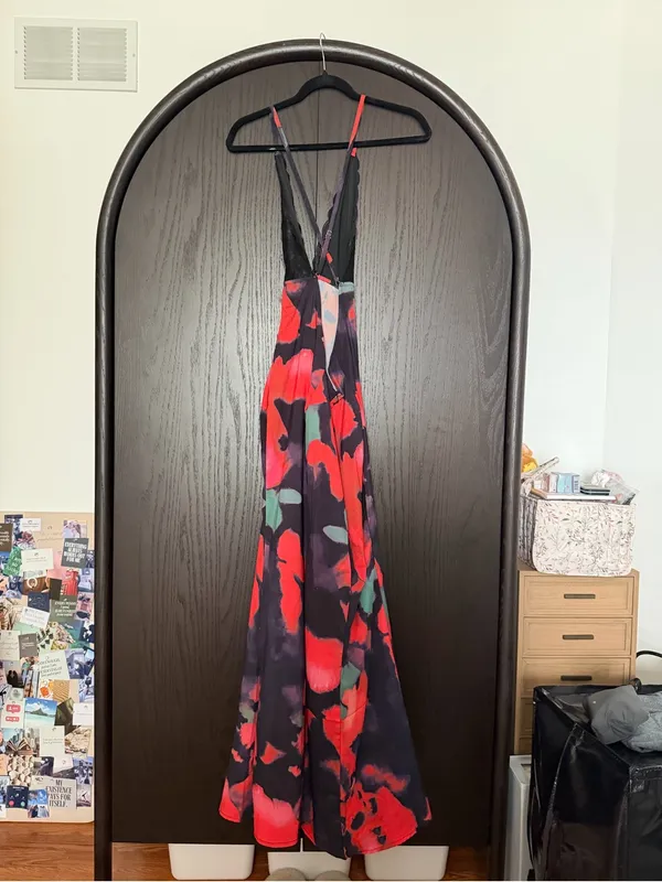 Y2K Backless Dress Red - Image 8
