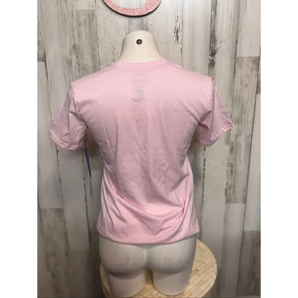 Bridgerton “Sip This Tea” Pink Graphic T-Shirt XS Netflix Short Sleeve Tee - Image 5