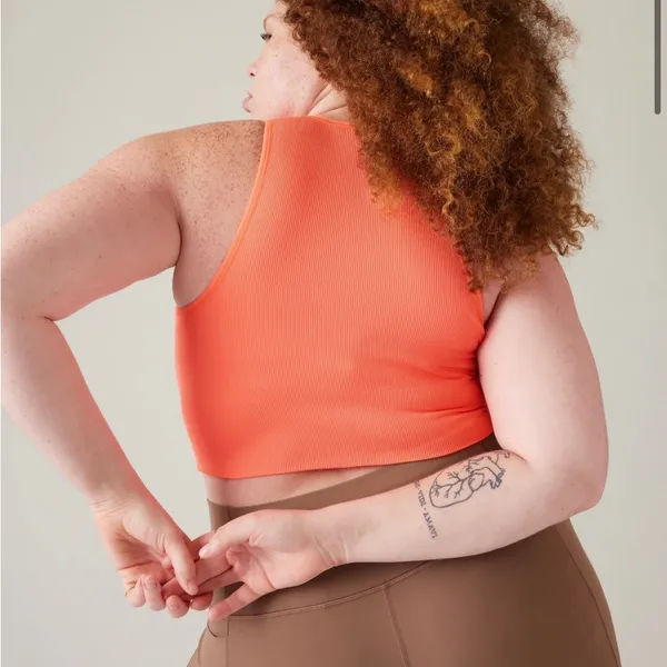Athleta Aurora Seamless Crop Ribbed Tank -M - Image 4