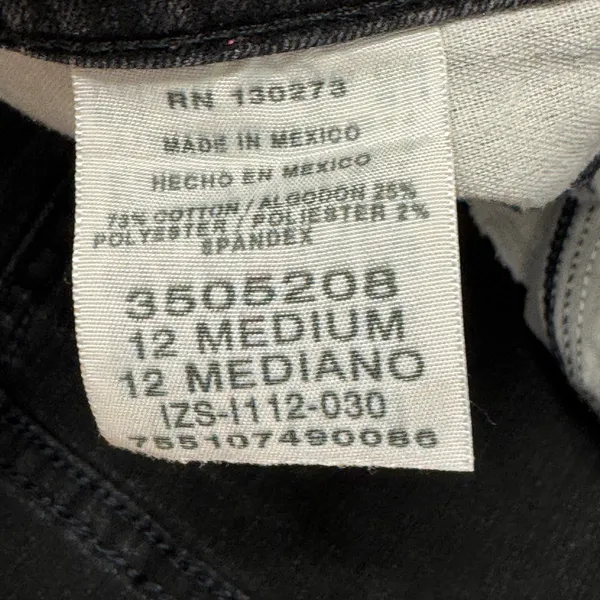 Lee‎ Women's Classic Fit Straight Leg Jeans Black Size 12 Medium High Rise - Image 7