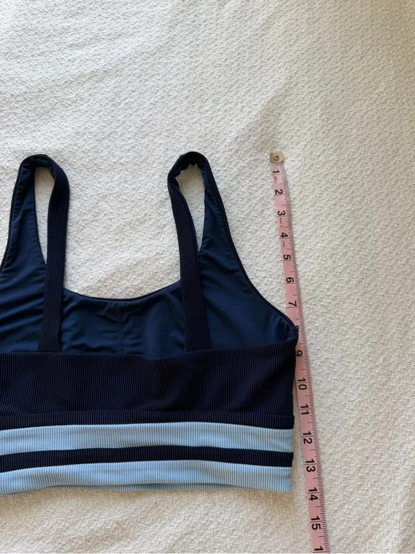 Beach Riot Kaida Colorblock Bikini Top Blue Medium - Image 5