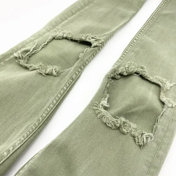 Free People Womens Skinny Jeans W26 Grunge Indie Festival Distressed‎ Sage Edgy - Image 8